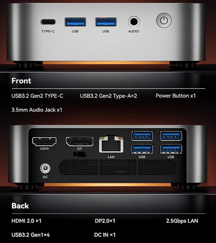 ACEMAGIC M1 Mini PC mit Ryzen 7 6800H + 16/512GB für 322€ (statt 400€)