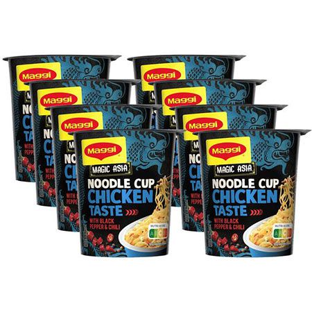 🥢 8er Pack Maggi Magic Asia Noodle Cup Chicken ab 9,40€ (statt 15€)