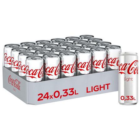 🥤 24er Pack Coca-Cola Light ohne Zucker & Kalorien, 0,33L Dosen für 16,49€ (statt 24€)