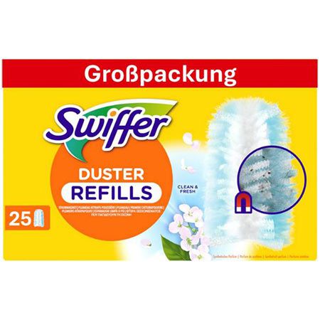🧲 25er Pack Swiffer Staubmagnet Nachfülltücher für 15,99€ (statt 20€)