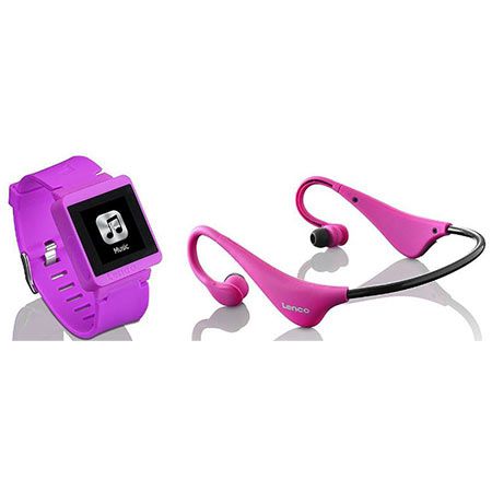 Lenco Mini Mp3 Player Sportwatch mit Bluetooth + Kopfhörer für 9,99€ (statt 15€)