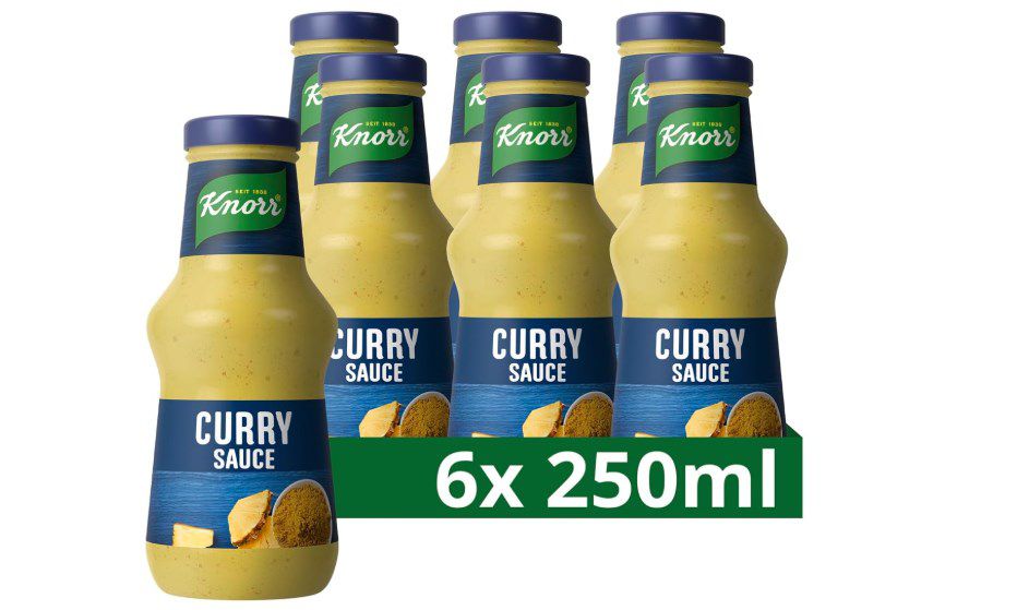 6 x 250ml Knorr Curry Sauce mit Ananas für 6,85€ (statt 18€)