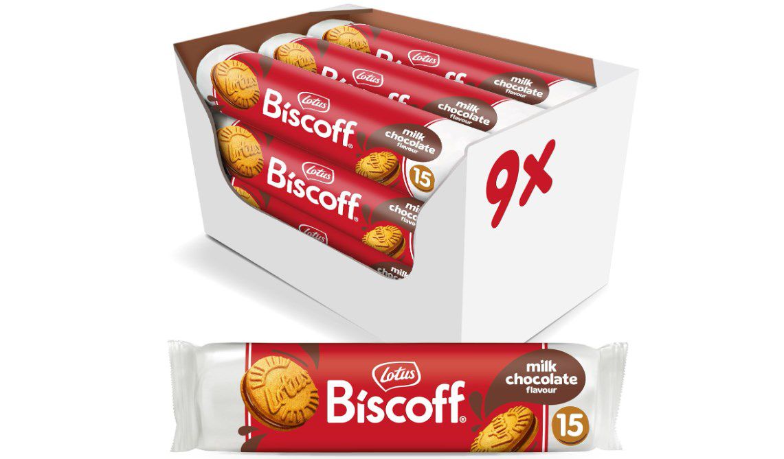 🍪 9x Lotus Biscoff Sandwich Doppelkekse Schoko für 12,78€ (statt 16€)