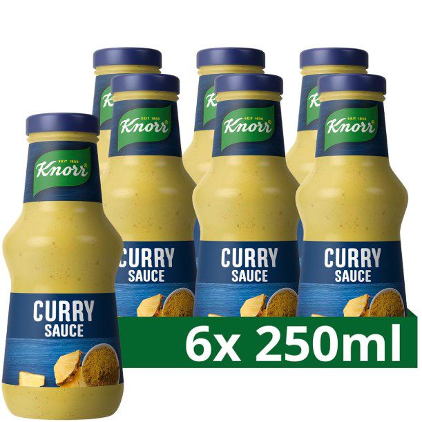 6 x 250ml Knorr Curry Sauce mit Ananas für 6,85€ (statt 18€)