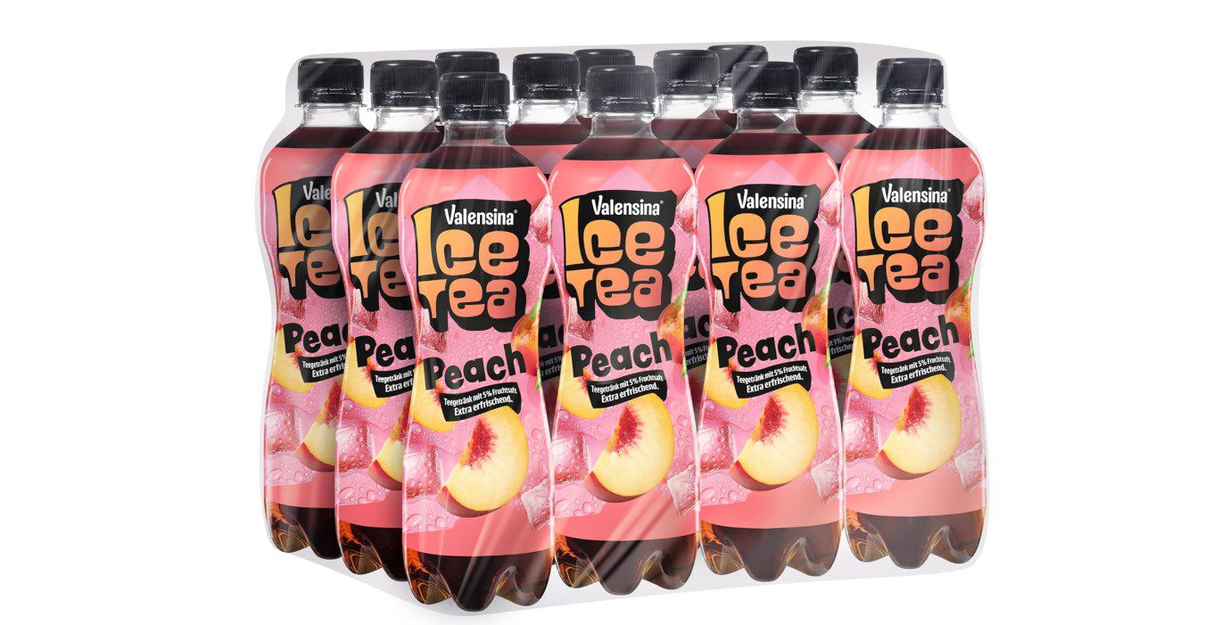Valensina IceTea Peach 12x 0,5L Eistee Pfirsich für 8,35€ (statt 12€)