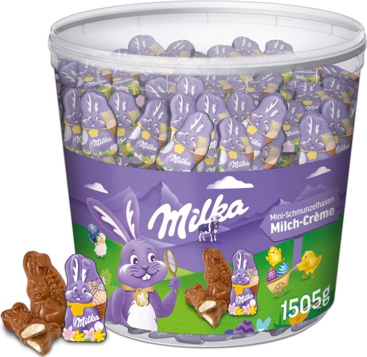 🐰 1,5kg Milka Mini Schmunzelhasen für 37€ (statt 45€)