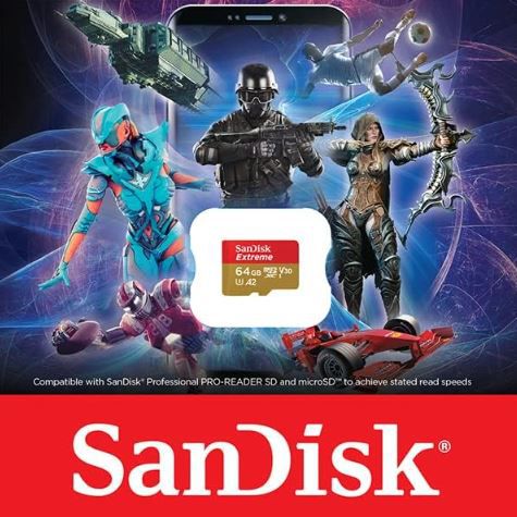 💾 SanDisk Extreme microSDXC 64GB Karte für 7€ (statt 12€)