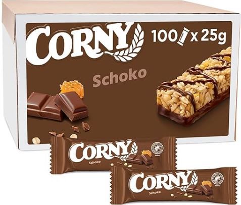 🍫 100er Pack Corny Classic Schoko Müsliriegel ab 25,84€ (statt 34€)