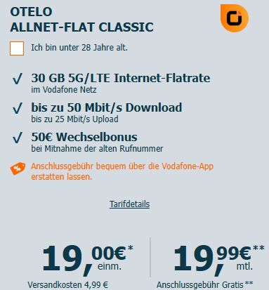 📱Neues Samsung Galaxy A56 5G für 19€ + 30GB Vodafone Allnet für 19,99€ mtl. + 50€ Bonus