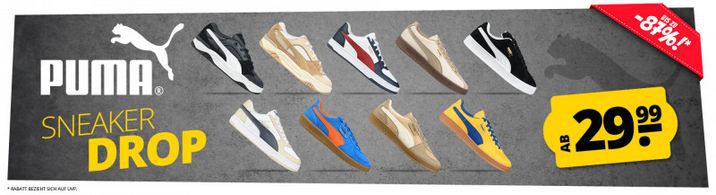 👟 SportSpar: Puma Sneaker Drop ab 18,99€ + VSK