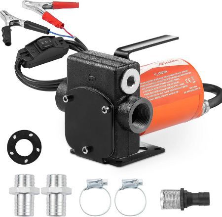 VEVOR Kraftstoff  & Heizölpumpe, 12V DC, 5GPM, 1/10 PS für 39,04€ (statt 66€)