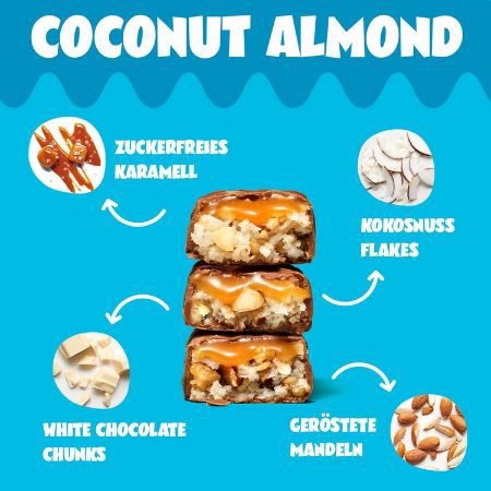 🥥 18er Pack Ahead Coconut Almond Keto Riegel für 23,12€ (statt 29€)