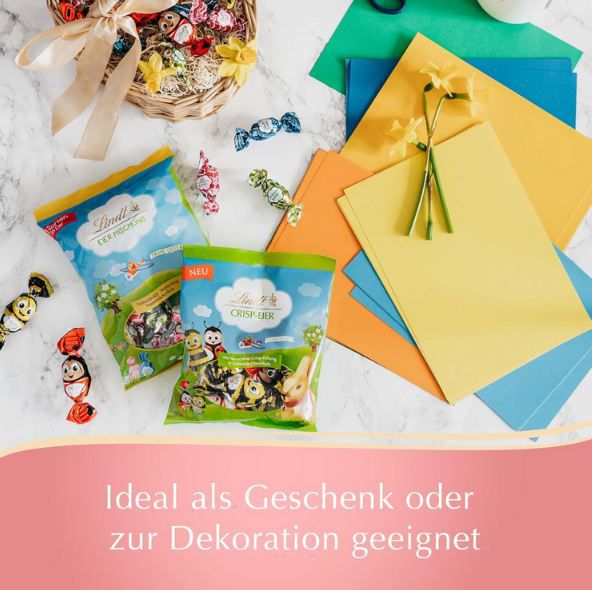 🍫 Lindt Osterbeutel Mix mit 55 Schoko Eier, 3 Sorten, 288g ab 6,36€ (statt 9€)