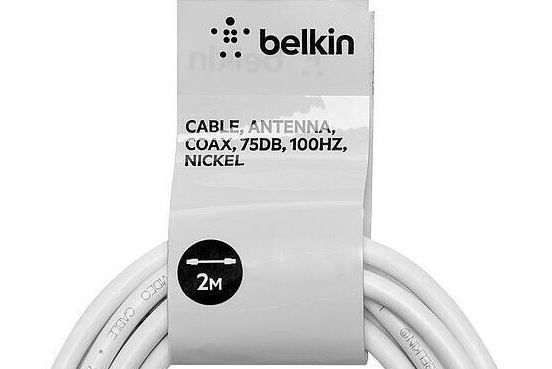 📺 2 x 2m Belkin Koaxial Antennenkabel, 75dB, 100Hz für 9,99€ (statt 14€)