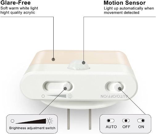 💡 2er Pack Brisun LED Nachtlicht mit Bewegungsmelder für 12,07€ (statt 16€)