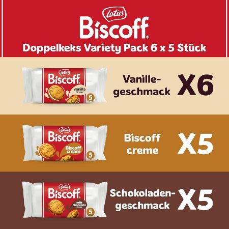 🍪 800g Lotus Biscoff Doppelkeks Variety Pack mit 3 Sorten ab 11,87€ (statt 16€)