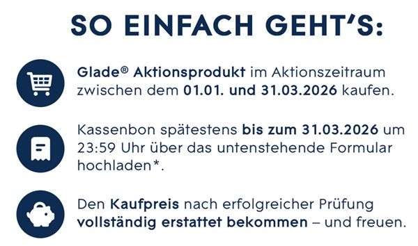 Glade Produkte kostenlos ausprobieren Glade Produkte kostenlos ausprobieren