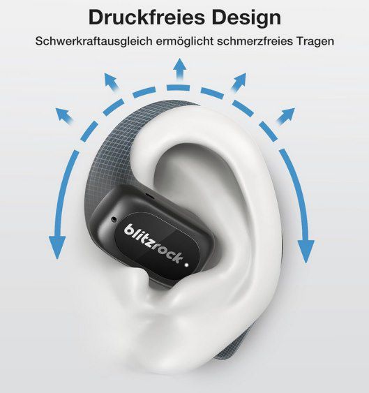 🎵 BlitzRock CT3 BT 5.4 Open Ear Kopfhörer für 17,99€ (statt 40€)