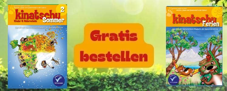Kostenlos: Naturschutz Magazine Kinatschu für Kinder