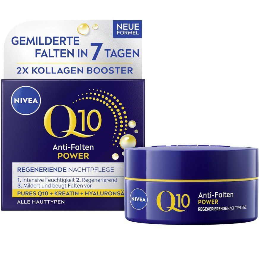 🧴 NIVEA Q10 Anti-Falten POWER Regenerierende Nachtpflege für 8,95€ (statt 12€)