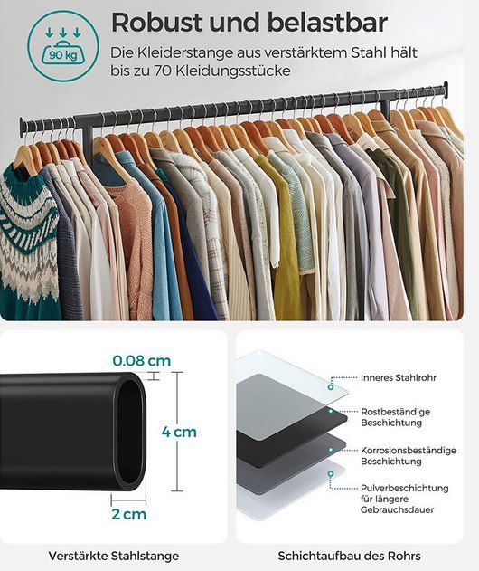 👚 Songmics Schwerlast Kleiderständer bis 130kg für 25,99€ (statt 34€)
