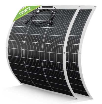 2x 130W ECO WORTHY flexibles 12V Solarpanel für 113,89€ (statt 136€)