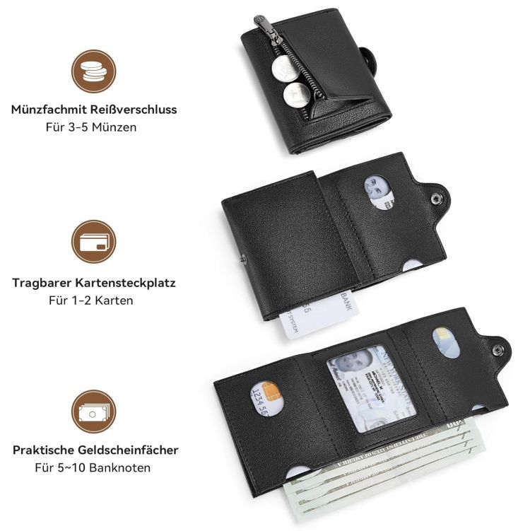 BOSTANTEN schmale Geldbörse mit RFID Schutz für 8,63€ (statt 18€)