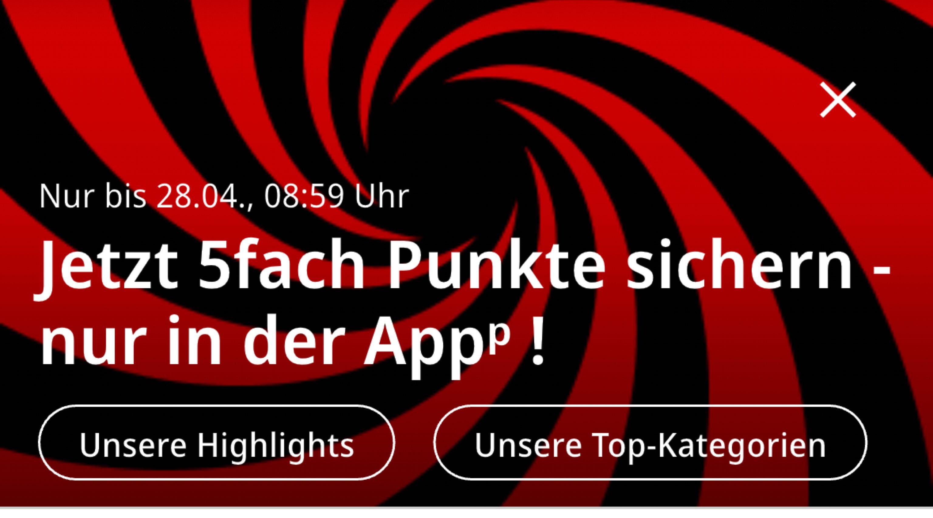 5fach Punkte für Media Markt Kunden