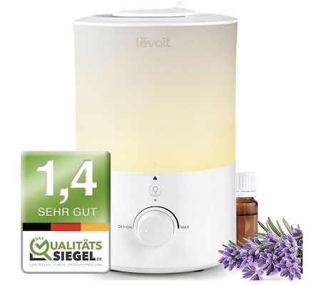 🌬️ Levoit Top Fill 3L Luftbefeuchter mit Nachtlicht für 42,49€ (statt 55€)