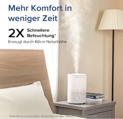 🌬️ Levoit Top Fill 3L Luftbefeuchter mit Nachtlicht für 42,49€ (statt 55€)