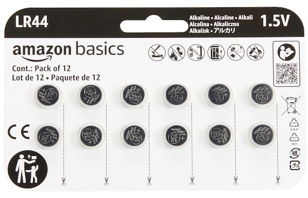 🔋 12x Amazon Basics LR44 Alkaline Knopfzellenbatterie für 4,31€ (statt 8€)