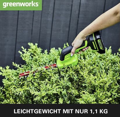 🧑🏻‍🌾🏡 Greenworks G24SHT 2 in 1 Strauch  und Grasschere für 54,99€ (statt 66€)