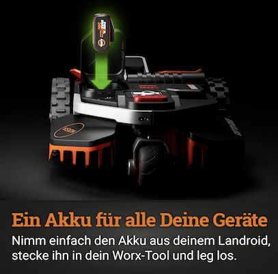 🌱🚜 WORX WR205E Landroid Vision M550 Mähroboter (bis 550m²) für 799€ (statt 1.099€)