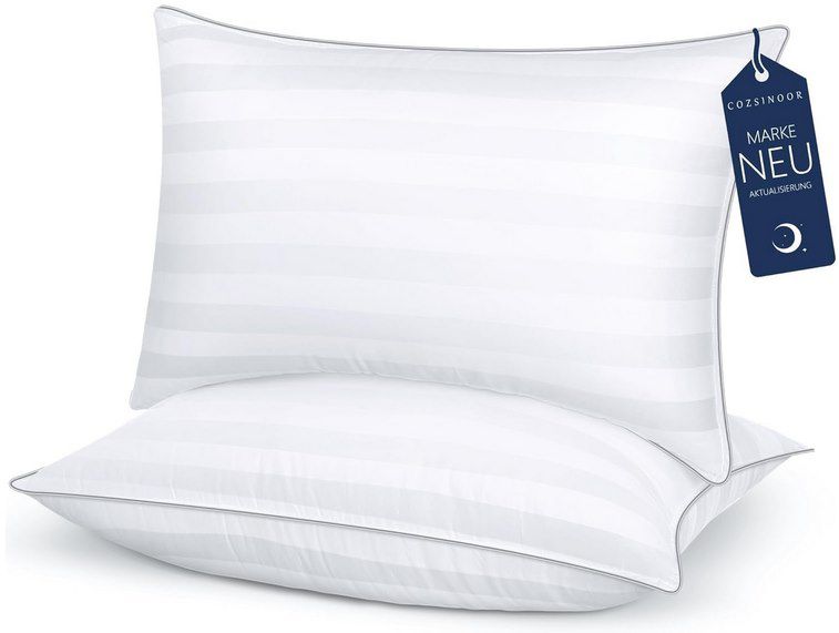 😴 2x COZSINOOR Kopfkissen (40x80) mit je 800g Füllung für 23,99€ (statt 40€)