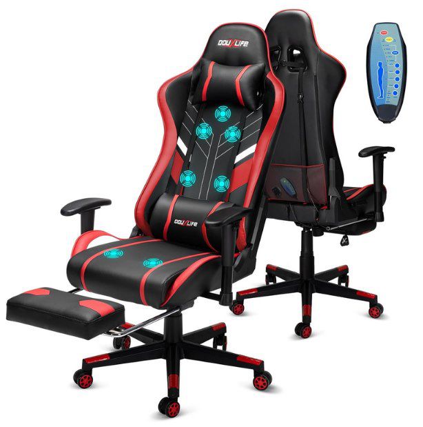Douxlife Gaming Stuhl mit 7 Punkt Massage-Funktion für 108,79€ (statt 170€)