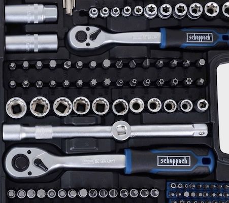 🛠️ Scheppach TB250 Werkzeugkoffer 218 teilig für 69,99€ (statt 99€)   nur Abholung