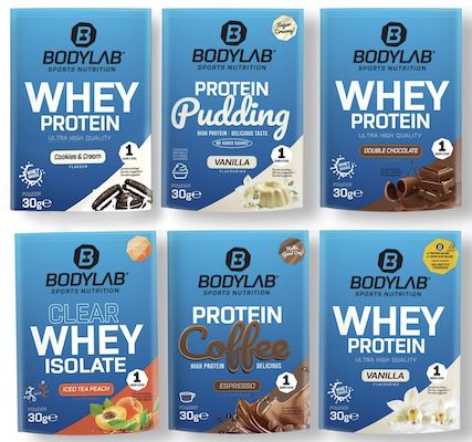 💪 Bodylab Discovery Box (180g Proteinpacks + Shaker) für 10,39€