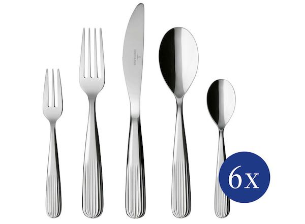🍴 Villeroy & Boch Rose Garden Tafelbesteck 30 tlg. für 101€ (statt 160€)