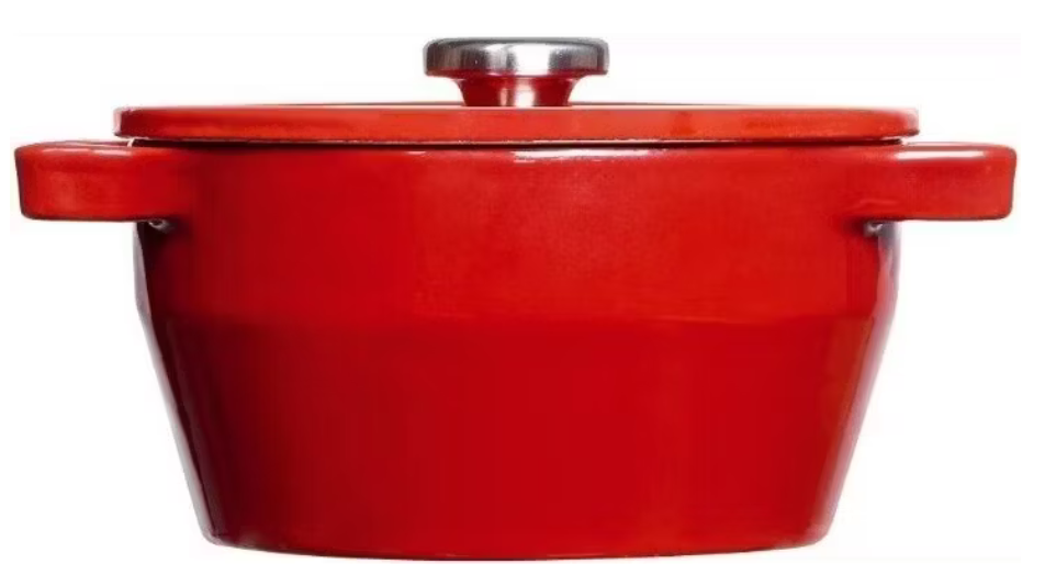 Pyrex Slow Cook runder Gusseisen Schmortopf Rot (6,3l) für 78,90€ (statt 184€)
