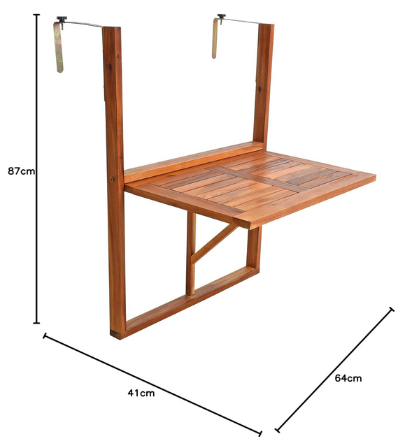 estexo 512469 klappbarer Balkon Hängetisch für 24,99€ (statt 32€)