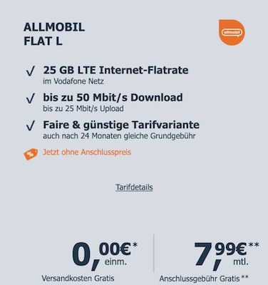 WTF? 😳 Vodafone 25GB LTE inkl. Allnet Flat für 7,99€ mtl. + Xiaomi Saugroboter GRATIS