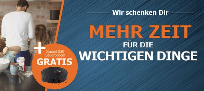 WTF? 😳 Vodafone 25GB LTE inkl. Allnet Flat für 7,99€ mtl. + Xiaomi Saugroboter GRATIS