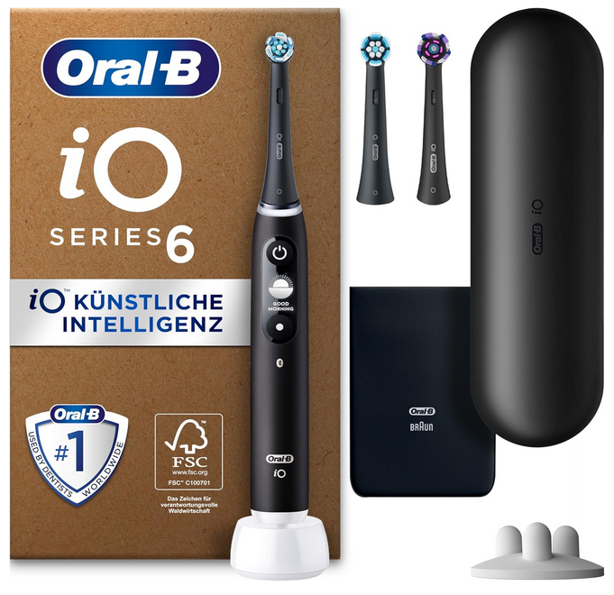🦷 Oral B iO Series 6 Plus Sensitive Elektrische Zahnbürste für 129,99€ (statt 220€)