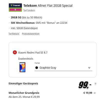 Über 300€ Ersparnis 🔥 Xiaomi 15 (512GB) & Redmi Tablet für 99€ + Telekom Allnet 20GB für 19,99€ + 50€ Bonus