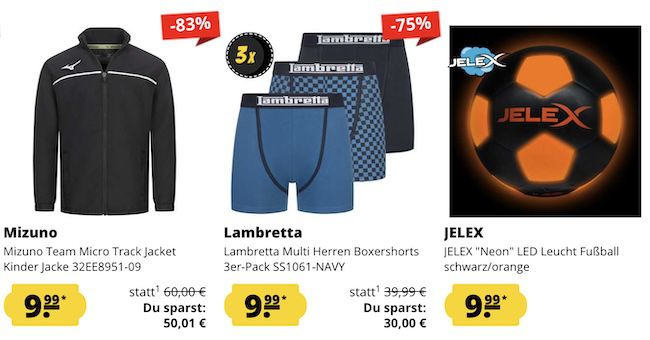🔥👕 SportSpar Fixpreis Sale   Alle Artikel nur 9,99€ + 5€ Gutschein ab 60€