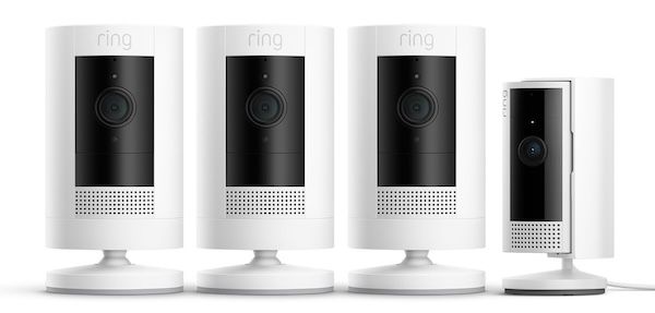 3x Ring Stick Up Cam Battery + 1x Ring Indoor Camera für 124,99€ (statt 217€)