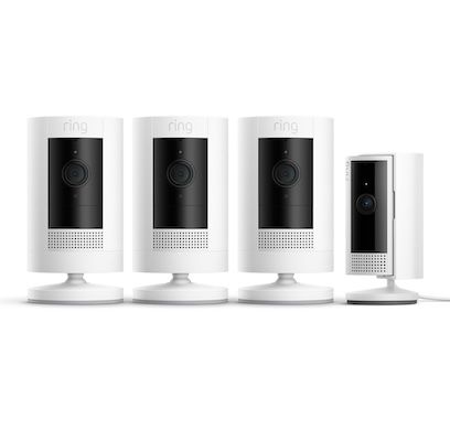 3x Ring Stick Up Cam Battery + 1x Ring Indoor Camera für 124,99€ (statt 217€)