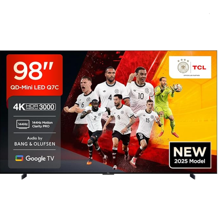 TCL Q7C 98 Zoll Quantum Dot Mini LED TV 144Hz HDMI 2.1 für 2.149€ (statt 2.539€)