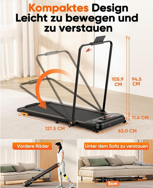 🏃‍♀️🏃Kiddoza Klappbares elektrisches Laufband für 187,99€ (statt 260€)