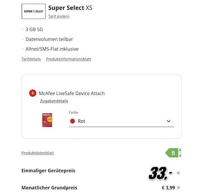 📱 Xiaomi Redmi Note 14 für 33€ + o2 Allnet 3GB 5G für 3,99€ mtl. + McAffee gratis